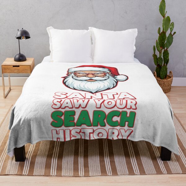 Item preview, Santa Saw Your Search History - Funny Christmas designed and sold by FitEnvy.