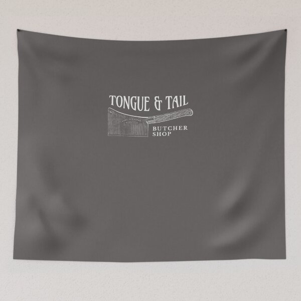 Item preview, TONGUE--TAIL-BUTCHER-SHOP-T-SHIRT designed and sold by WaldemarGendel.