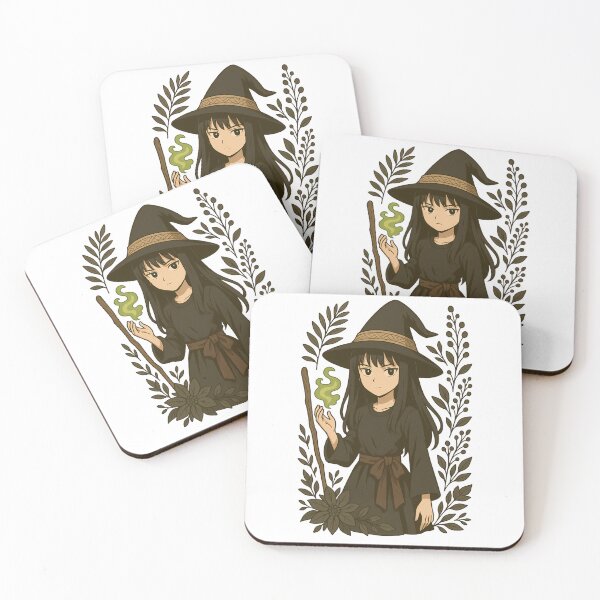 Item preview, Anime Dark Slavic Witch - Dark Botanical Fantasy Illustration designed and sold by Myth-LegendArt.