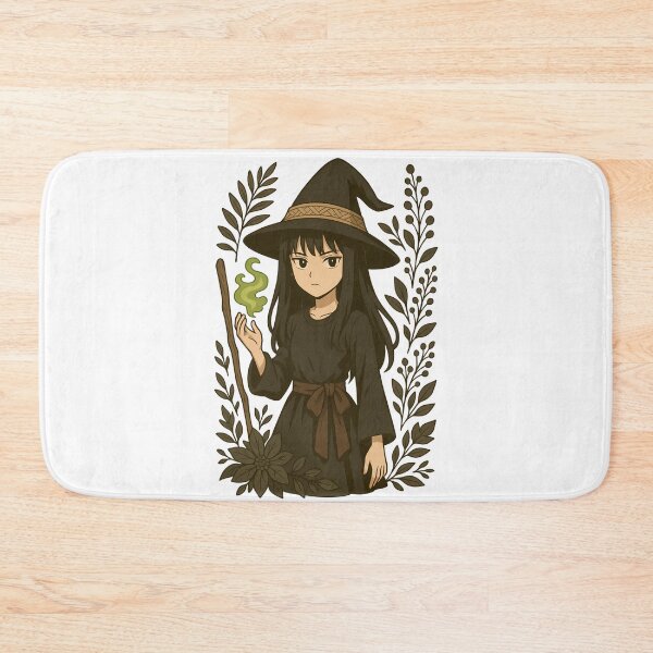 Item preview, Anime Dark Slavic Witch - Dark Botanical Fantasy Illustration designed and sold by Myth-LegendArt.