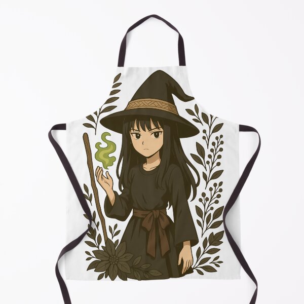 Item preview, Anime Dark Slavic Witch - Dark Botanical Fantasy Illustration designed and sold by Myth-LegendArt.