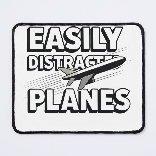 Item preview, Easily Distracted by Planes – Funny Airplane Lover Aviation Design designed and sold by w66aboo.