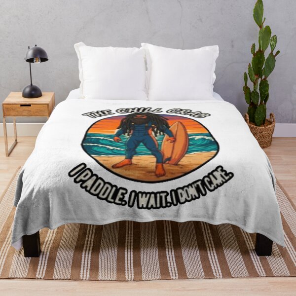 Item preview, The Rasta Crab Surfer T-Shirt: I PADDLE. I WAIT. I DON’T CARE. - Funny Surfing Mascot Tee - Vintage European Vibe designed and sold by MarsupilamiFans.