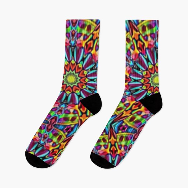 Item preview, Aesthetic Neon Mandala Radiance Pattern designed and sold by HLPsychDesigns.