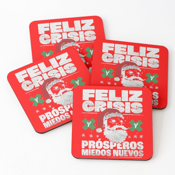 Item preview, Happy Crisis and Prosperous New Fears - Grunge Black Humor Christmas Design designed and sold by elglotonmusical.