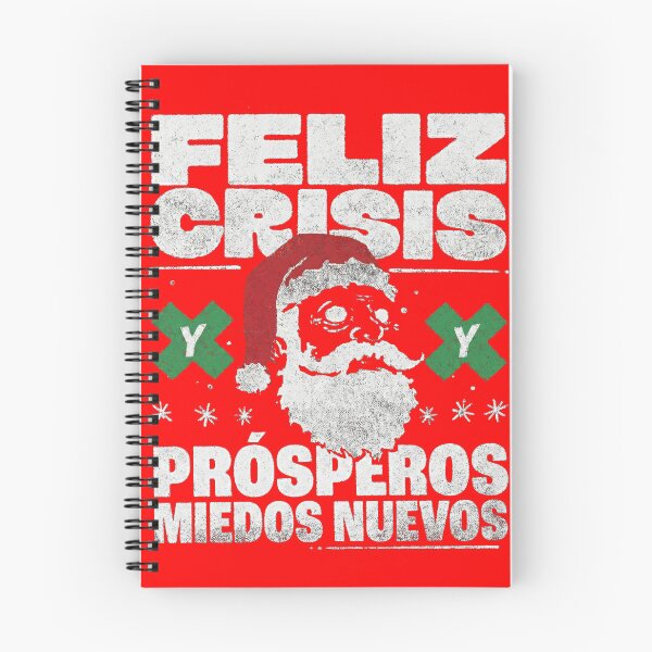 Item preview, Happy Crisis and Prosperous New Fears - Grunge Black Humor Christmas Design designed and sold by elglotonmusical.
