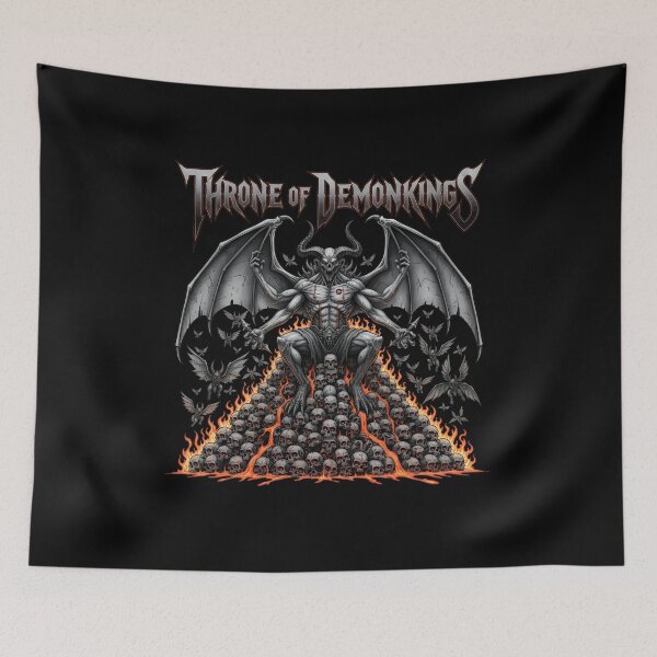Item preview, Death Metal Shirt - Throne of the Infernal Demon King designed and sold by NickPositron.