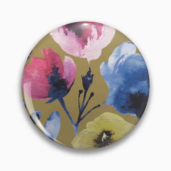 Item preview, Hand-Painted Watercolor Floral Pattern | Golden Tones - Impressionist Influence designed and sold by CARRAANN.