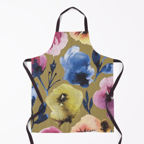 Item preview, Hand-Painted Watercolor Floral Pattern | Golden Tones - Impressionist Influence designed and sold by CARRAANN.
