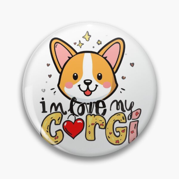 Aperçu de l'œuvre J'aime mon corgi créée et vendue par Inappropriate Ink.
