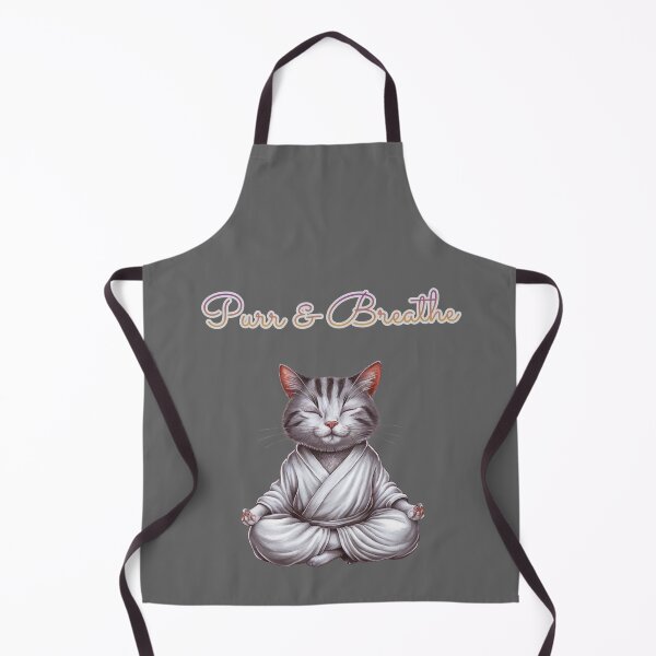 Item preview, Purr & Breathe Cat Zen Yoga designed and sold by Vivid Art Zone.