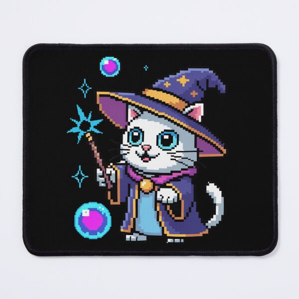 Item preview, Pixel Wizard Gamer Cat designed and sold by miriamo25.
