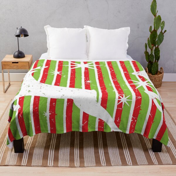 Item preview, Deer gift Christmas game trail retro stripes used look designed and sold by Luzi Illustrella.