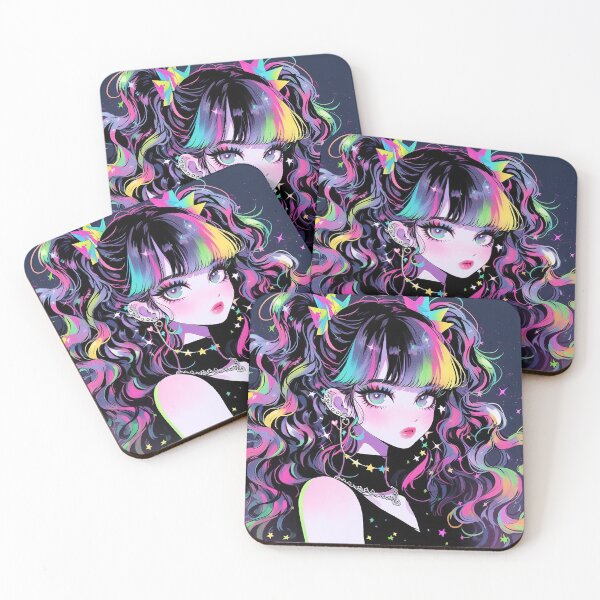 Item preview, Neon Star Harajuku Goth Girl designed and sold by bubblegoth.