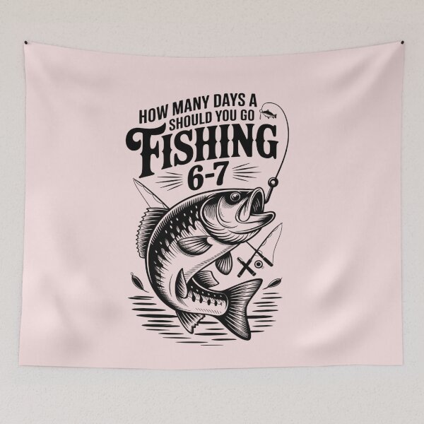 Item preview, How Many Days A Week Should You Go Fishing designed and sold by ManiaGrania.