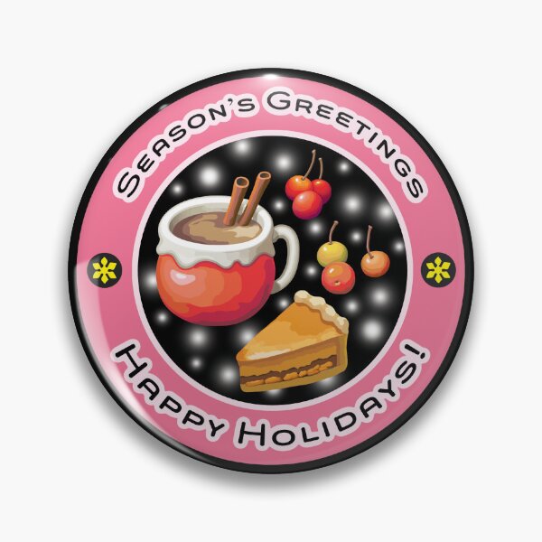 Item preview, Season's Greetings with Hot Chocolate on Snowy Night designed and sold by cremedecolor.