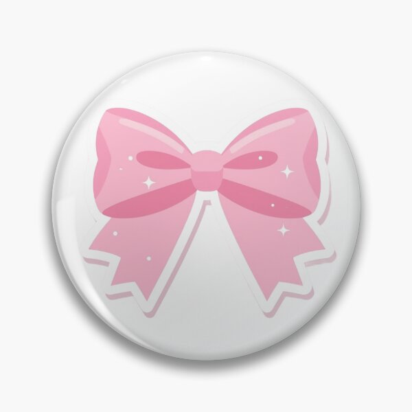 Item preview, Minimal Pink Ribbon Design – Cute Feminine Pastel Sticker & Merch designed and sold by inspiresky777.