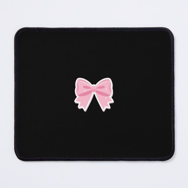Item preview, Minimal Pink Ribbon Design – Cute Feminine Pastel Sticker & Merch designed and sold by inspiresky777.