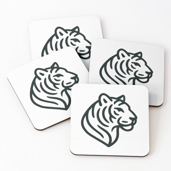 Item preview, Tiger Minimal Line Art – Modern Geometric Wild Cat Logo designed and sold by PawsGiggles.
