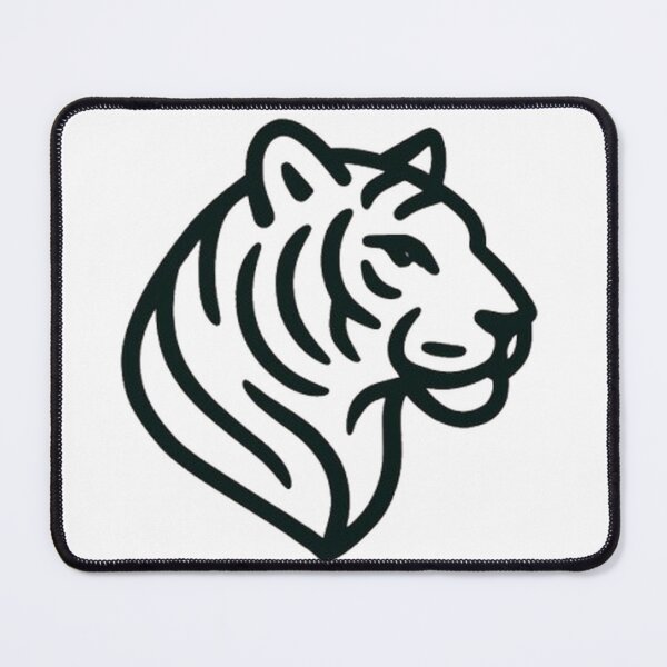 Item preview, Tiger Minimal Line Art – Modern Geometric Wild Cat Logo designed and sold by PawsGiggles.