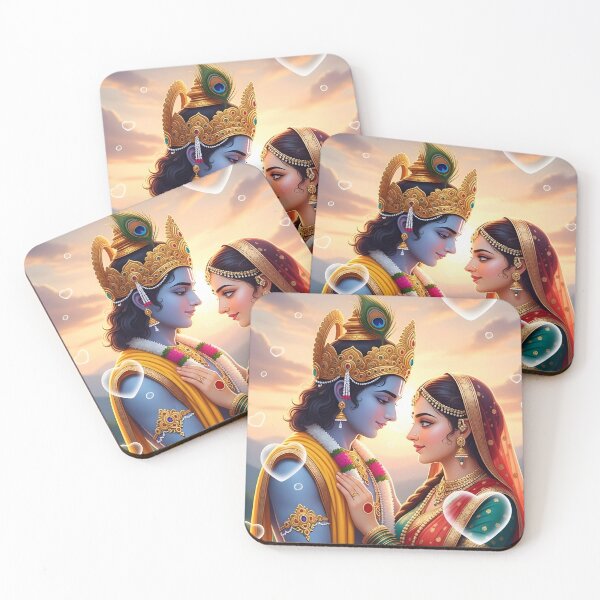 Item preview, Radha Krishna Divine Love – Eternal Bond of Shyam & Radhika designed and sold by harharmahadev99.