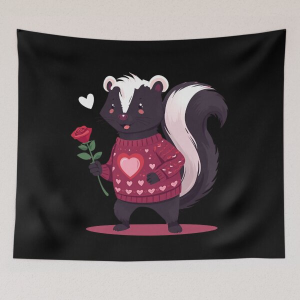 Item preview, Skunk holding a rose 1 designed and sold by Neon G.