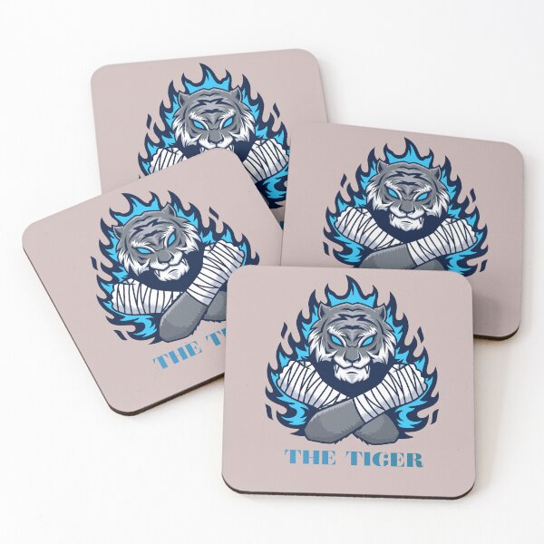 Item preview, Tiger Mascot Gaming Logo | Fierce Blue Flame Tiger Design | Esports Beast Illustration designed and sold by MUKUND FASHION DESIGN.