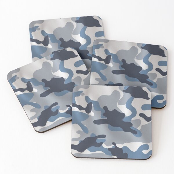 Item preview, Blue Urban Amoeba Camouflage Pattern designed and sold by BestDetailer.
