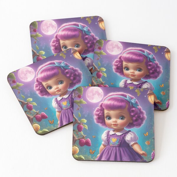 Item preview, Girl standing in boysenberries at night designed and sold by Sweet Dreams Ambience.