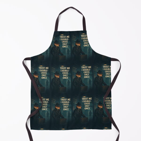Item preview, Trust Me — I Double-Cross Only Once — Retro Fox Noir Detective Art designed and sold by WhimsyByPaul.redbubble.com.