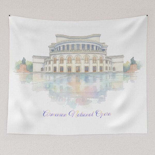 Item preview, Armenian National Opera | Yerevan Landmark Architecture Art designed and sold by NareArt.
