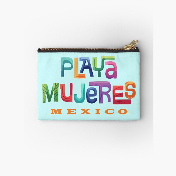 Item preview, Playa Mujeres Mexico Retro Tropical Typographic Design designed and sold by Futurebeachbum.