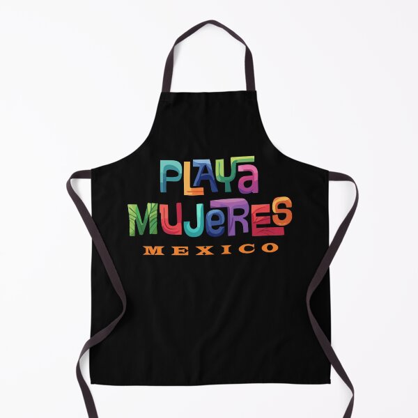 Item preview, Playa Mujeres Mexico Retro Tropical Typographic Design designed and sold by Futurebeachbum.