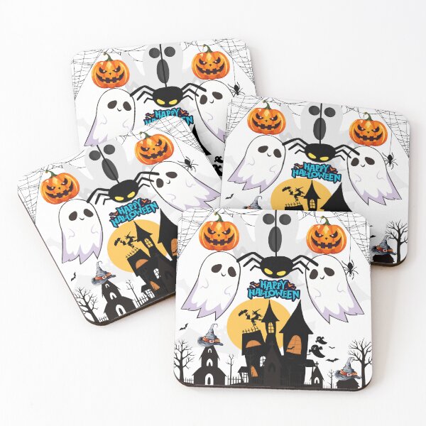 Item preview, Spooky Halloween Night – Ghosts, Pumpkins & Haunted House Illustration designed and sold by Luxury design .