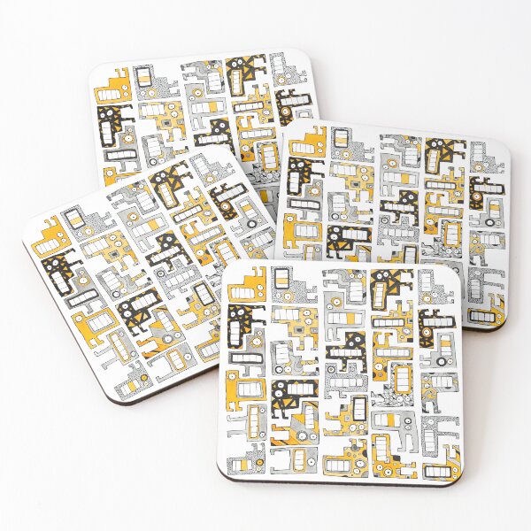 Item preview, Yellow Tetris Monsters designed and sold by PoofyEmporium.