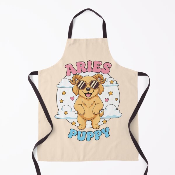 Item preview, Aries Puppy Zodiac Cute Golden Retriever Dog Design – Horoscope Art designed and sold by The Real Life Symphony.