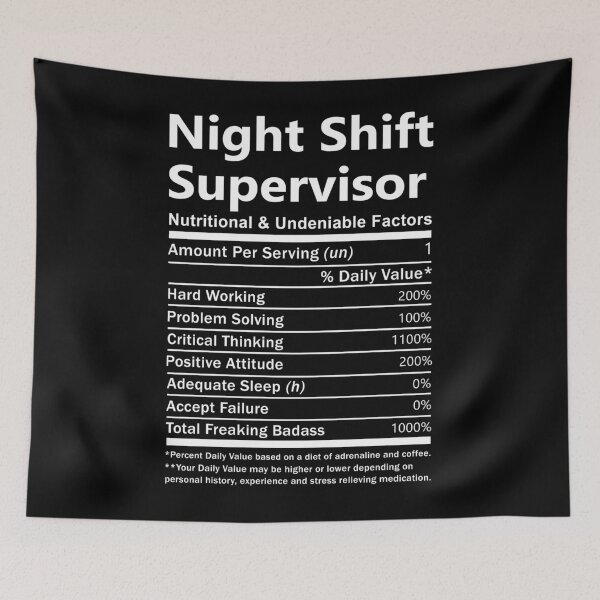 Item preview, Night Shift Supervisor designed and sold by ginawilliams39.