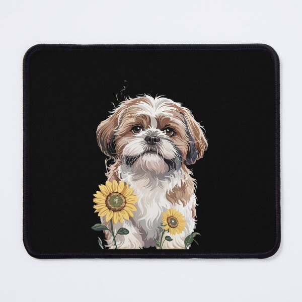 Item preview, Sunflower Shih Tzu Dog Flower Gardening Floral designed and sold by MathisBellanger.