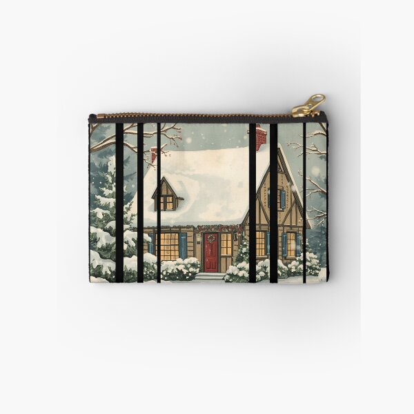 Item preview, Snowy Cottage Postcard Cozy winter cottage 3 designed and sold by Neon G.