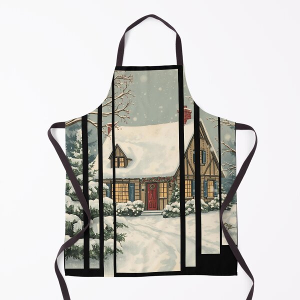 Item preview, Snowy Cottage Postcard Cozy winter cottage 3 designed and sold by Neon G.