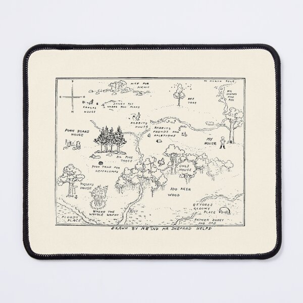 Item preview, Winnie the Pooh map designed and sold by jfbm.