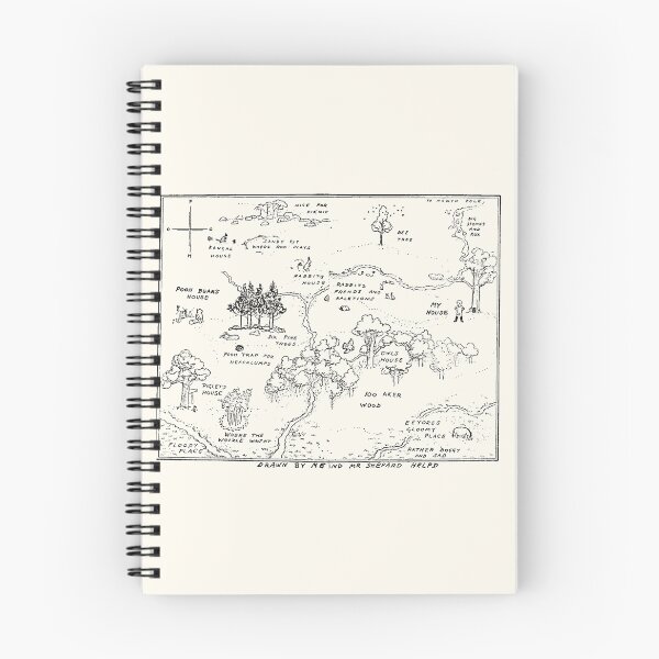 Item preview, Winnie the Pooh map designed and sold by jfbm.