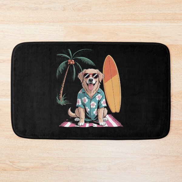 Item preview, Surf Dog Summer Vibes Beach Palm Ocean Men Women Kids  designed and sold by PowAcademy.