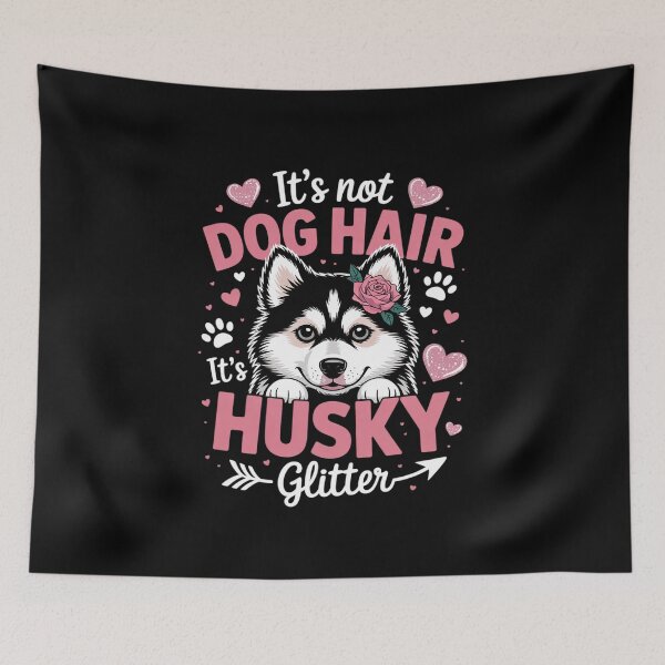 Item preview, This Is Not Dog Hair It Is Husky Glitter Floral Flower Husky  designed and sold by MathisBellanger.