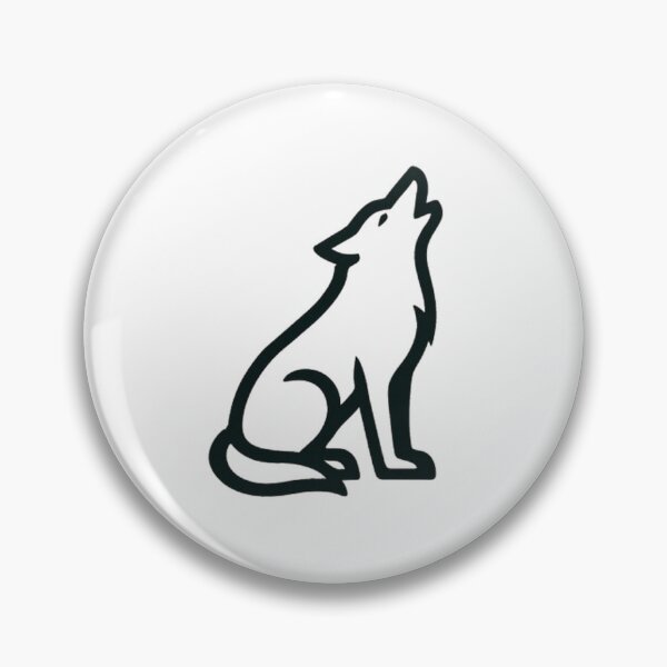 Artikelvorschau, Wolfsgeheul-Symbol – Minimalistisches geometrisches Wildtier-Logo entworfen und verkauft von PawsGiggles.