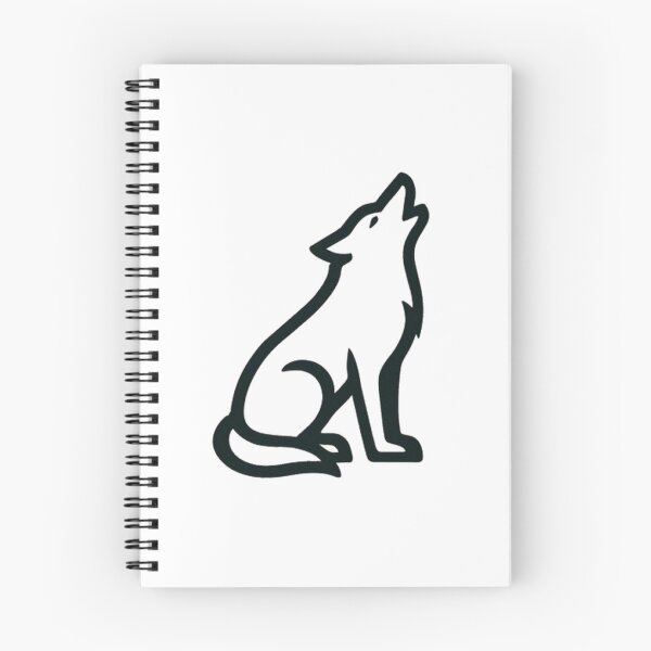 Item preview, Wolf Howling Icon – Minimal Geometric Wild Animal Logo designed and sold by PawsGiggles.