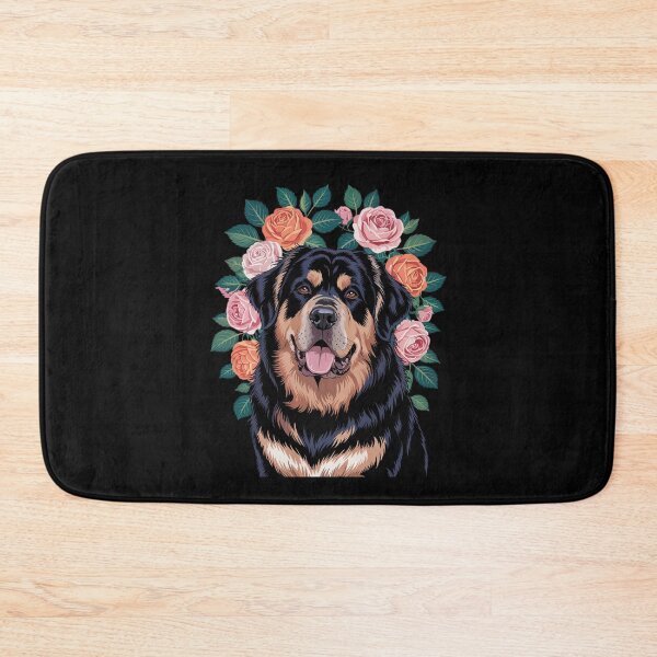 Item preview, Tibetan Mastiff Dog With Flowers Pastel Floral  designed and sold by PowAcademy.