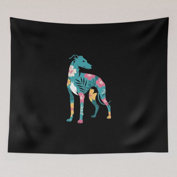 Item preview, Tropical Floral Print Greyhound Dog  designed and sold by MathisBellanger.