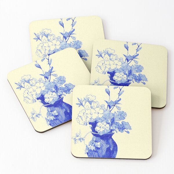 Item preview, Blue Pen Floral Still Life designed and sold by lautir.