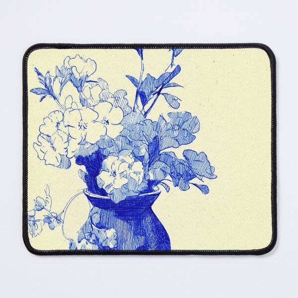 Item preview, Blue Pen Floral Still Life designed and sold by lautir.